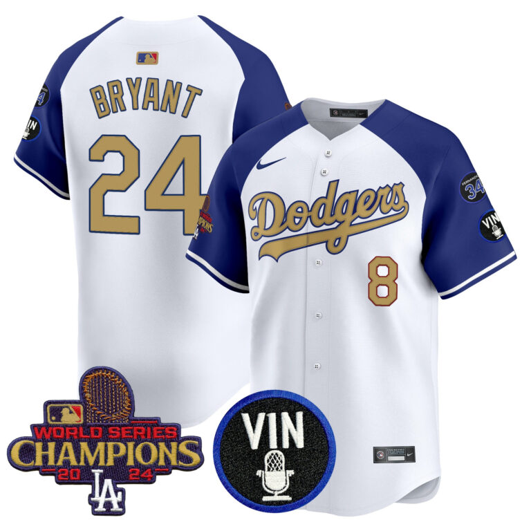 Men Los Angeles Dodgers 24 Bryant white Sakura Edition Nike MLB 2025 Jersey style3